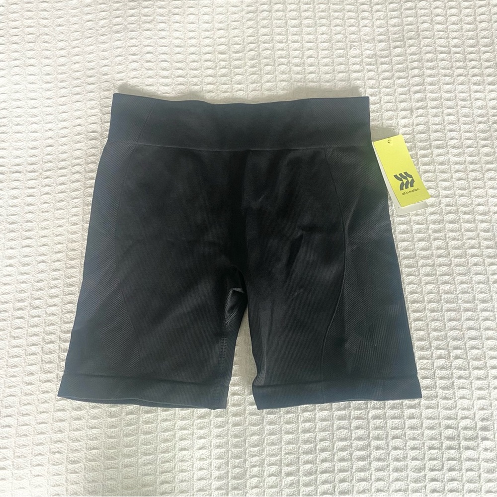 All in motion girls black bike shorts NWT size XL / 14